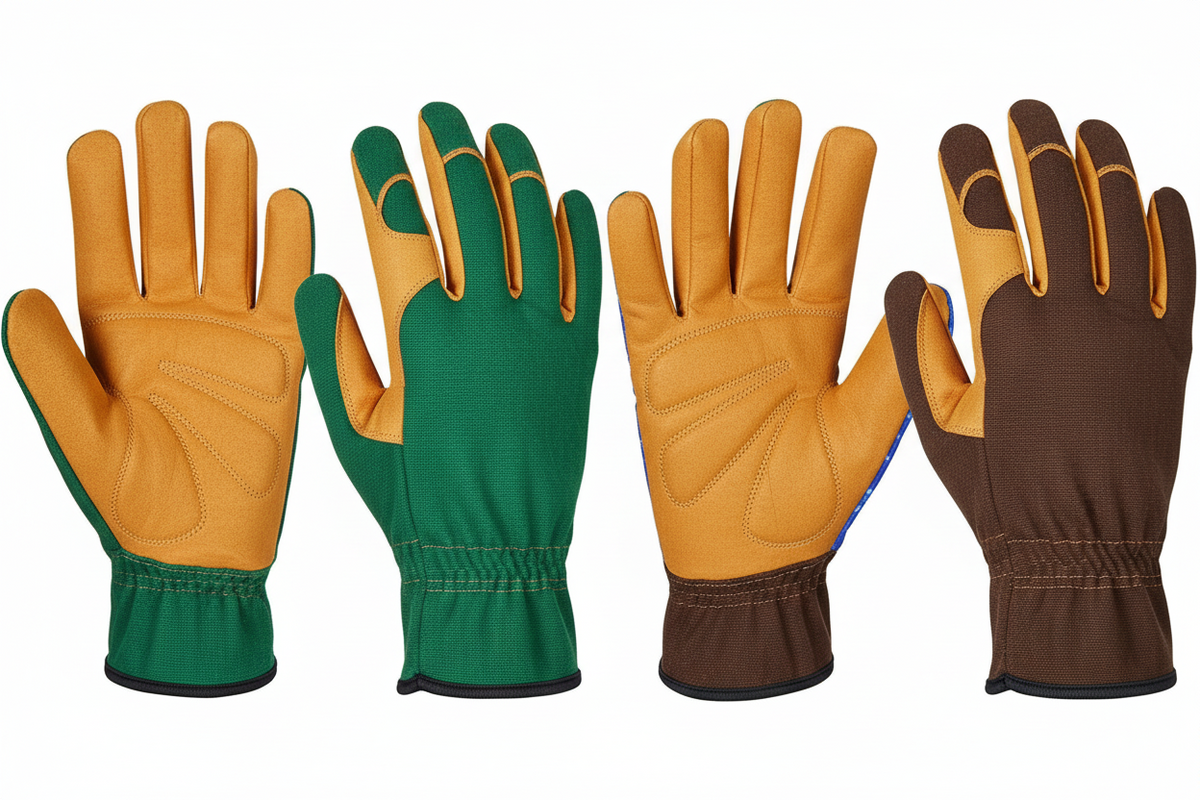 Women’s Leather Gardening Gloves – Padded Palm & Protective