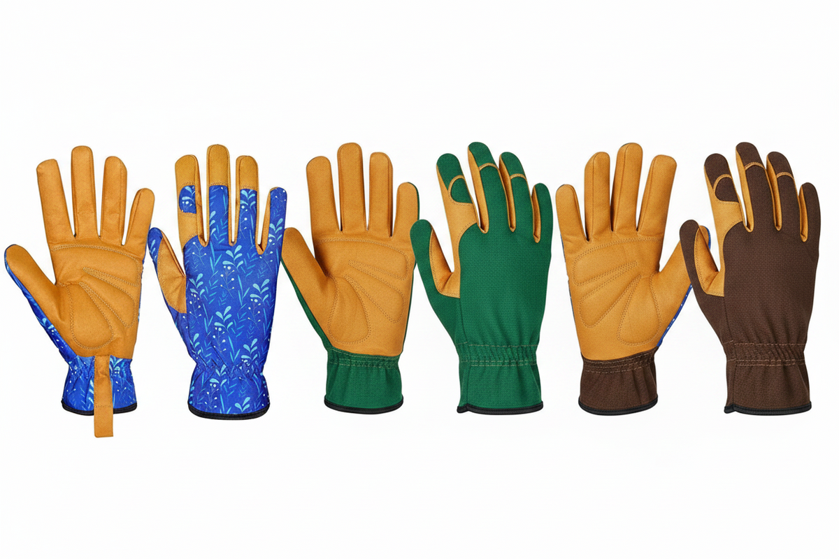 Women’s Leather Gardening Gloves – Padded Palm & Protective